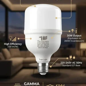 30w led bulb with gamma dob & 4kv surge protection